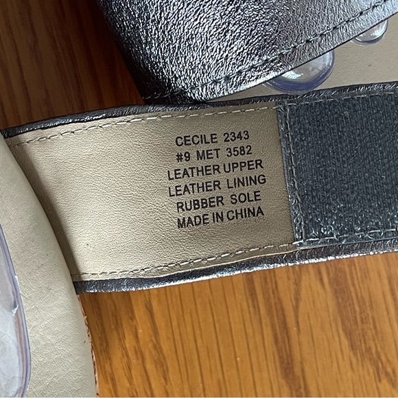 ABEO Cecile Metatarsal Leather Wedge Sandals Silver Size 9 - Picture 11 of 15